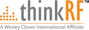 logo thinkRF A Welsey Clover International Affiliate
